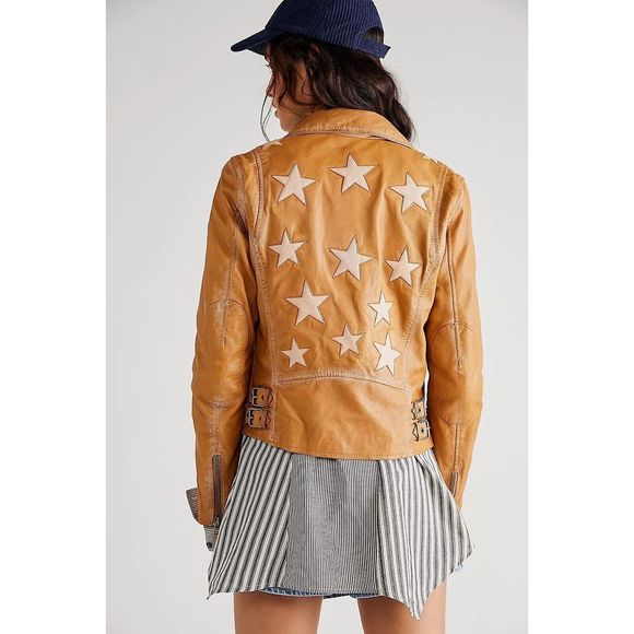 Free People Christy Moto Jacket by Mauritius